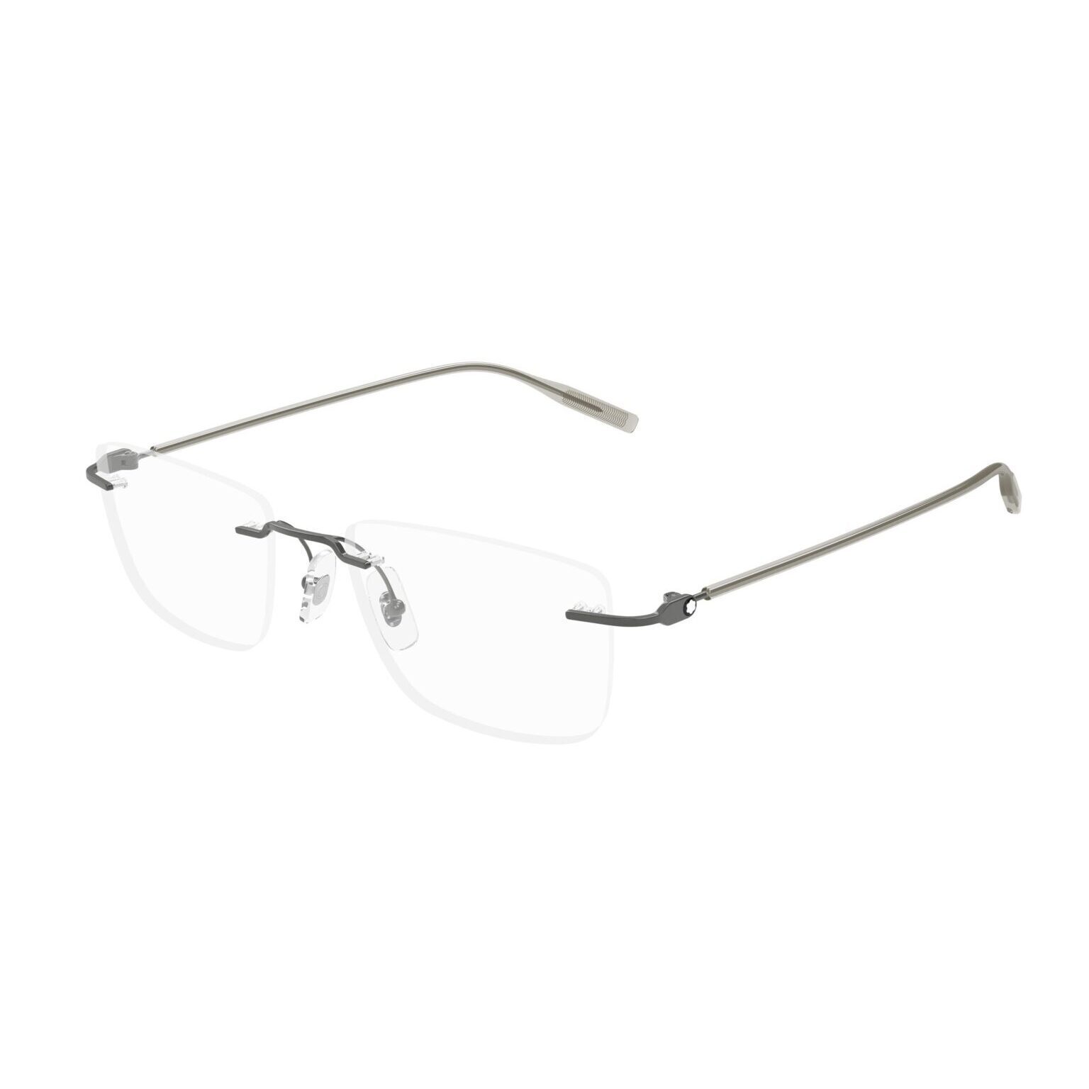 Mont Blanc Mb0431o Eyeglasses Ruthenium Metal